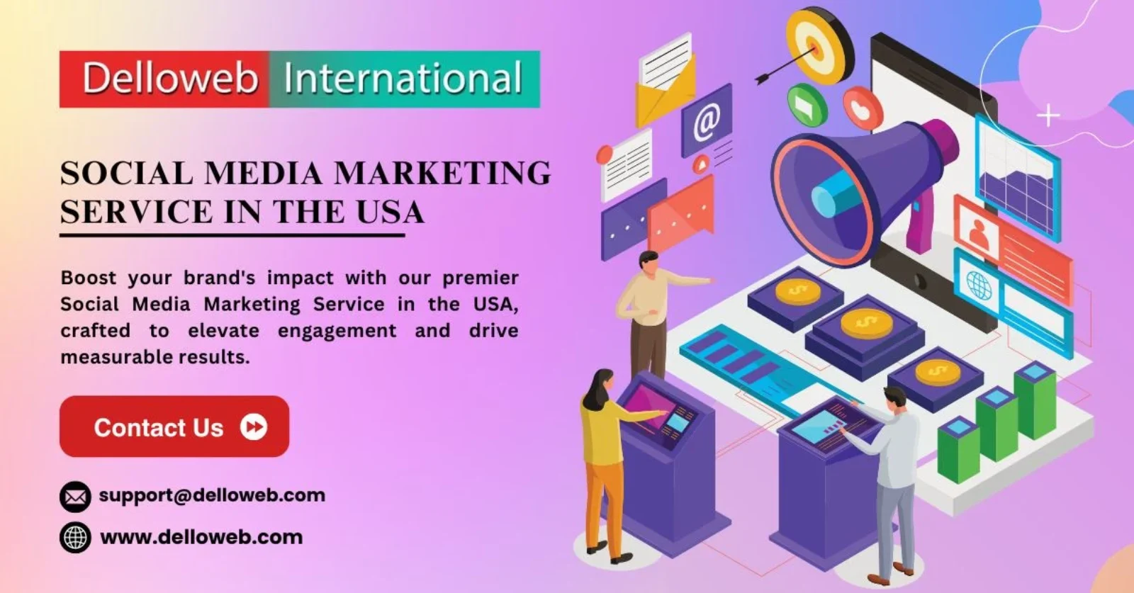 Social Media Marketing Service in the USA With Delloweb International