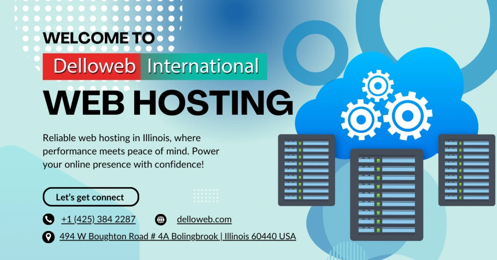 Web Hosting Service in Illinois United States of America with Delloweb International