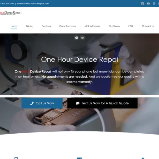 One Hour Device Repair Portfolio 1