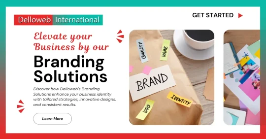 Innovative branding solutions by Delloweb, focusing on brand identity and market presence.