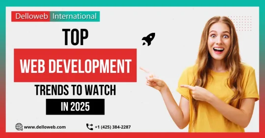 Infographic showcasing the top web development trends to watch in 2025, highlighting key technologies and practices.