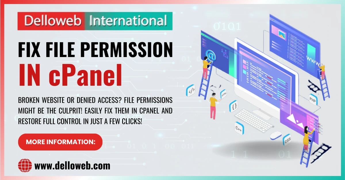Fix File Permissions in cPanel By Delloweb International