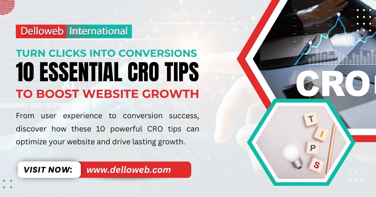 CRO Tips to Boost Website Conversions by Delloweb International
