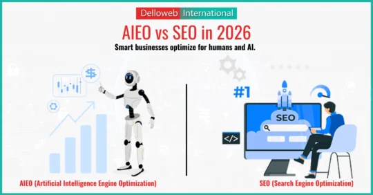 AIEO vs SEO in 2026 | Rank on Google & AI Search – Delloweb International