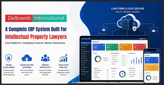 Law Firm Cloud Server and Counsel ERP Software for Intellectual Property Lawyers