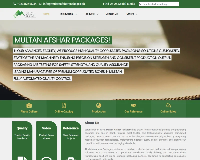 Multan Afshar Packages