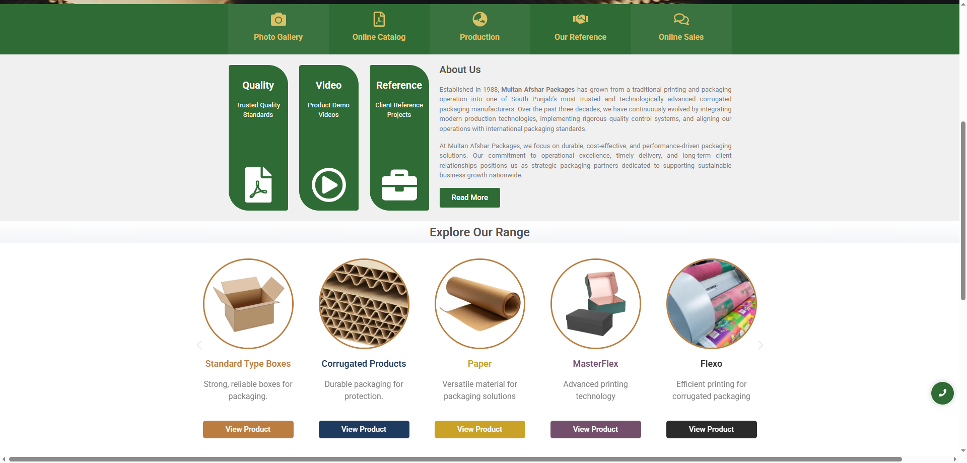 Multan Afshar Packages range